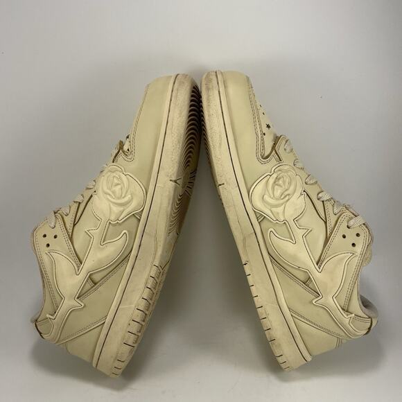 Kizo Kicks Leather Casual Sneakers Mens Size 10.5 “Coffee” Tan Rose Flower - Picture 6 of 9